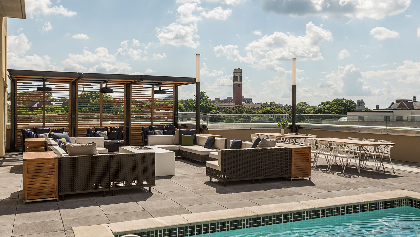 17th floor rooftop and view