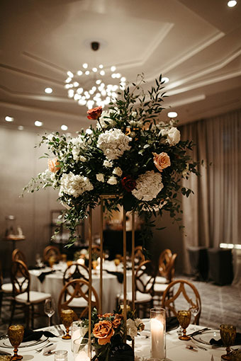 Reception Table Flowers