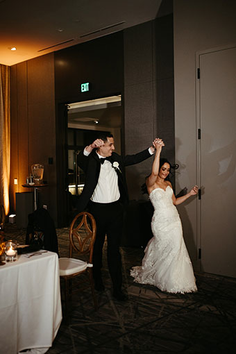 Bride and Groom Reception Entrance