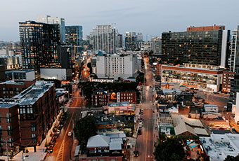 Nashville view from above