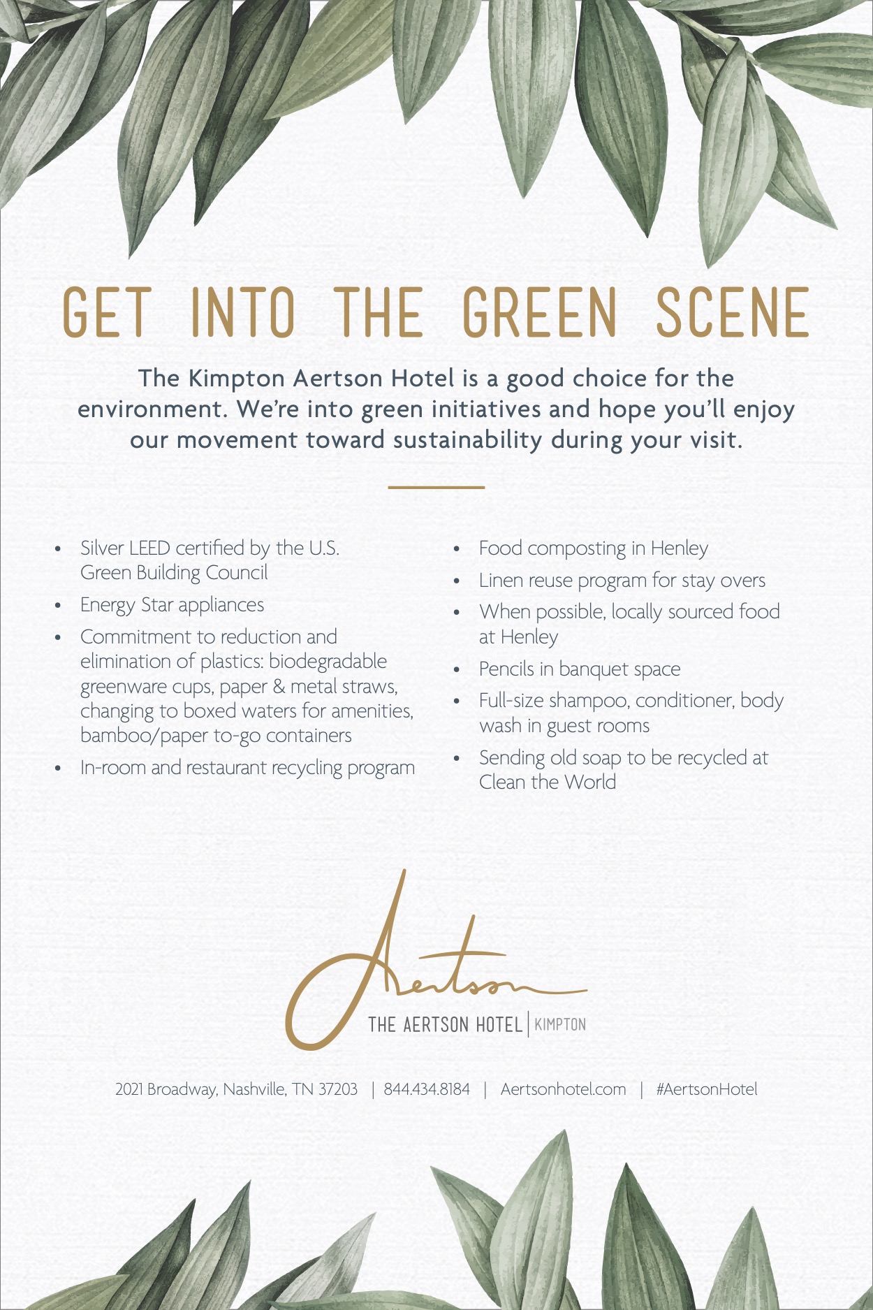 Aertson's Sustainability Bona Fide