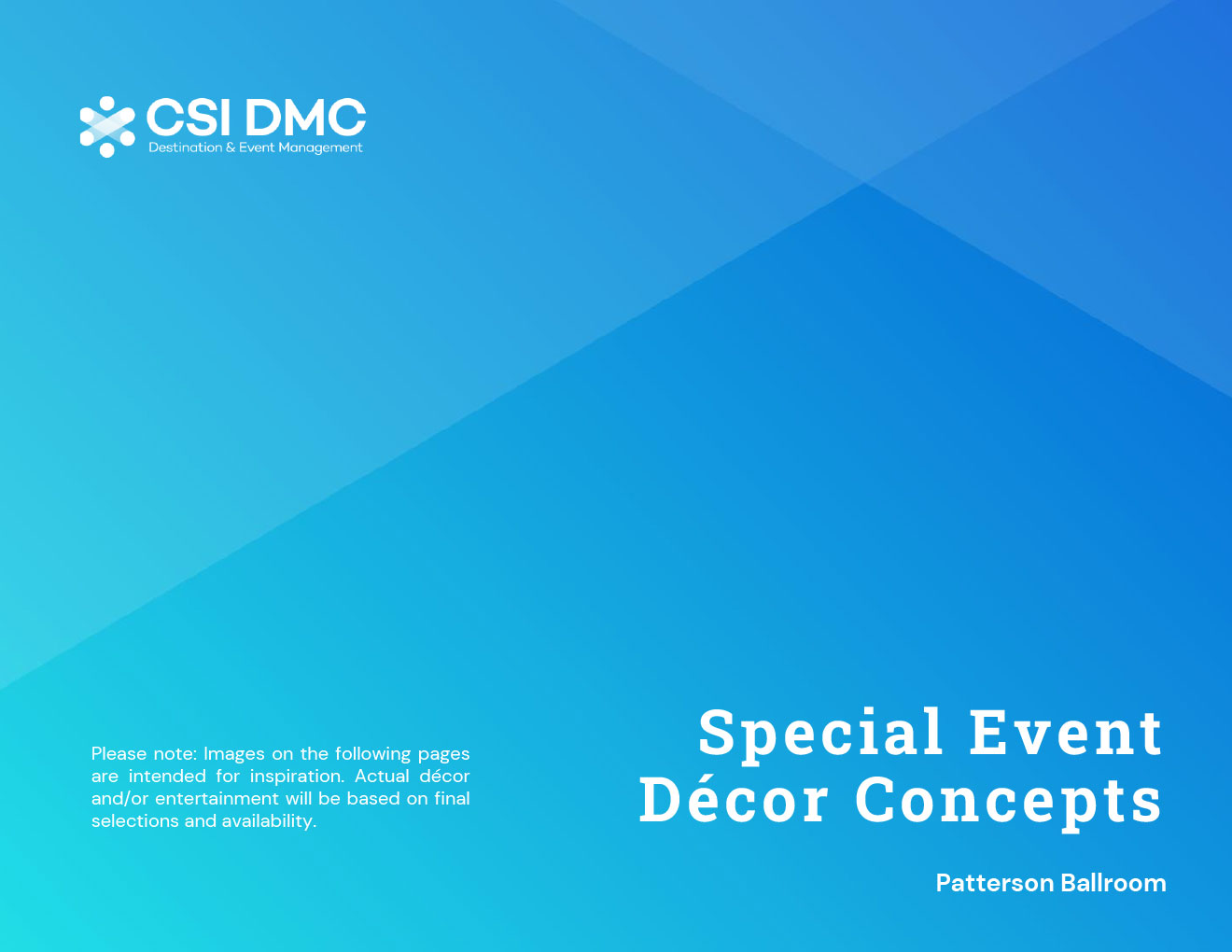 Special Event Decor Concepts Cover page